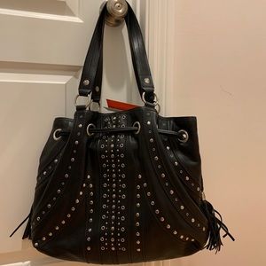 Elliot Luca black leather handbag NEW
